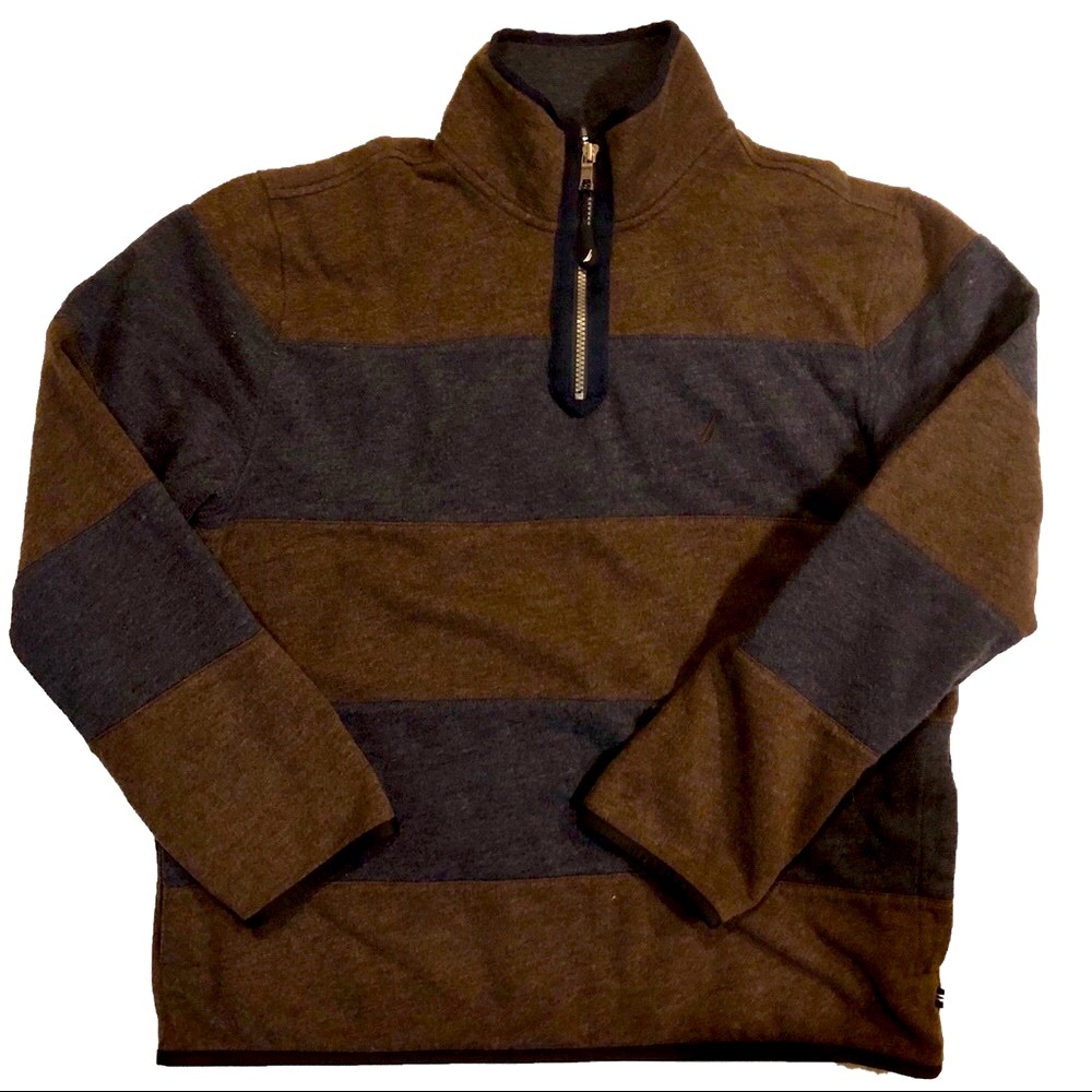 Men’s Nautica Zip Henley Pullover Shirt, Size L